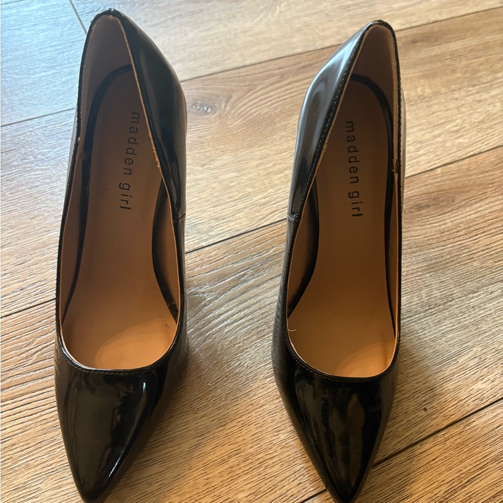 Madden Girl Black Patent Leather Heels